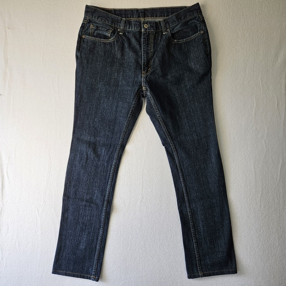 Levi's Men's 559 Blue Denim Jeans Relaxed Straight Leg Fit Size 36X34 Zipper